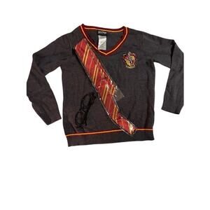 Harry Potter Gryffindor Sweater Halloween Costume Kids Size Medium 7/8